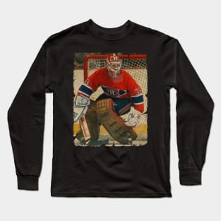 Patrick Roy, 1990 in Montreal Canadiens (2.78 GAA) Long Sleeve T-Shirt